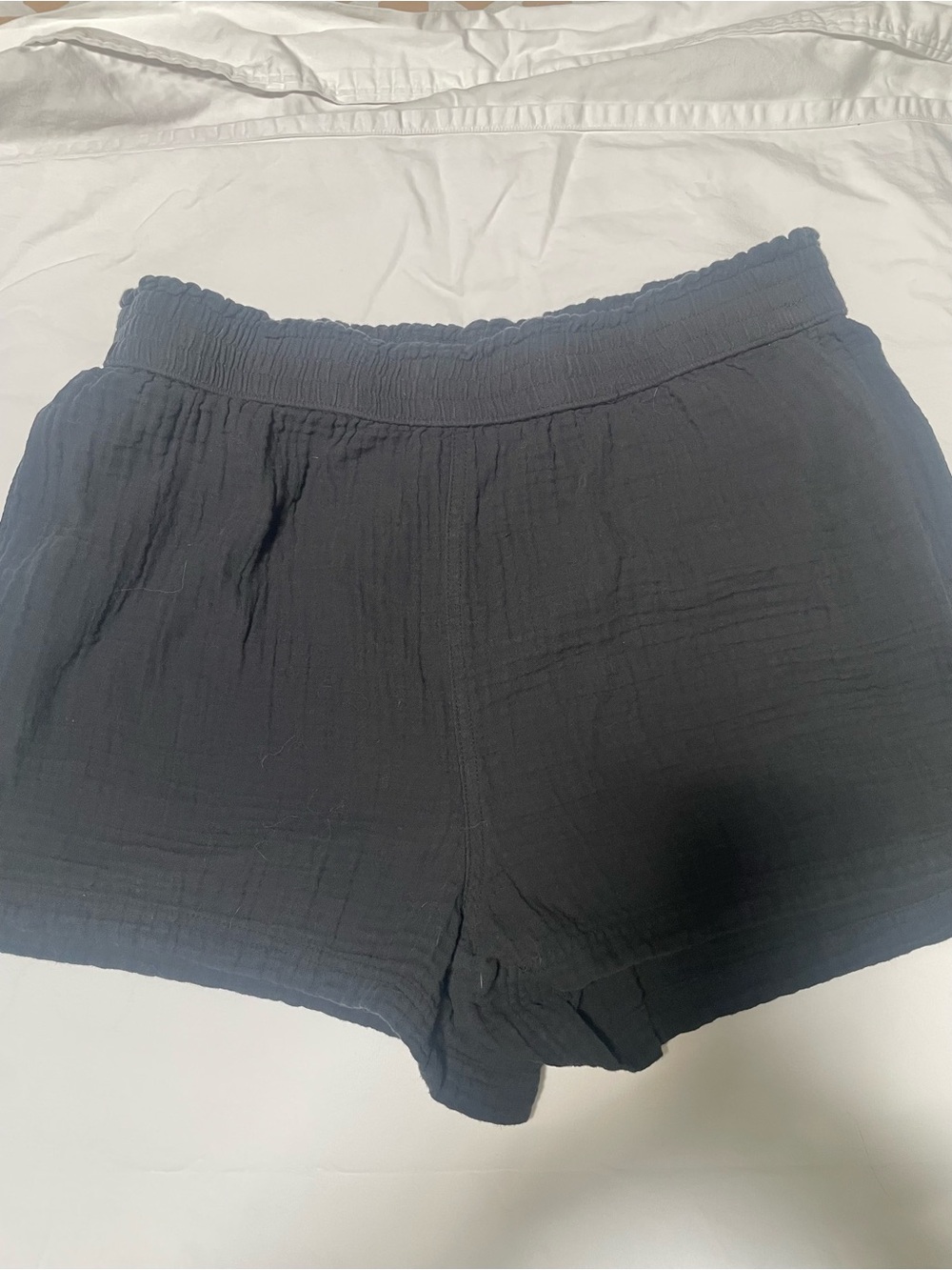 Kohl's Black High-Waist Gauze Shorts